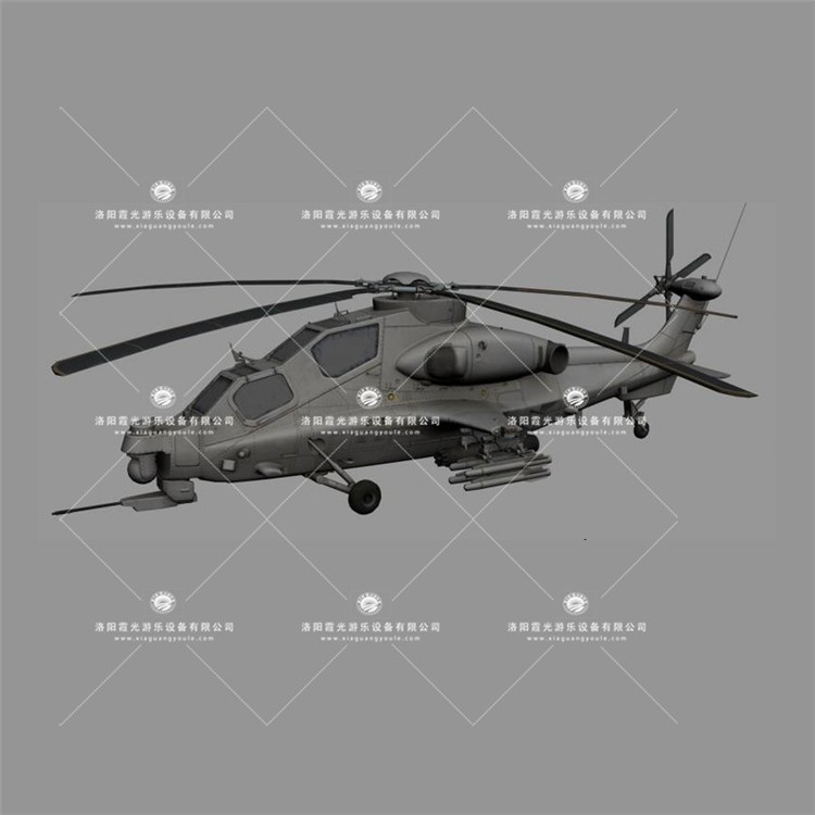 石嘴山武装直升机3D模型